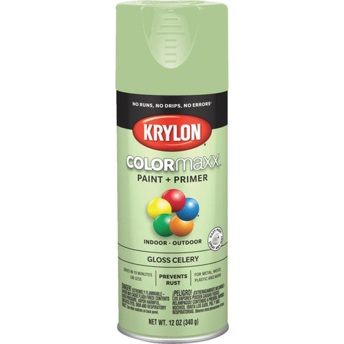 Krylon ColorMaxx 12 Oz. Gloss Spray Paint, Celery