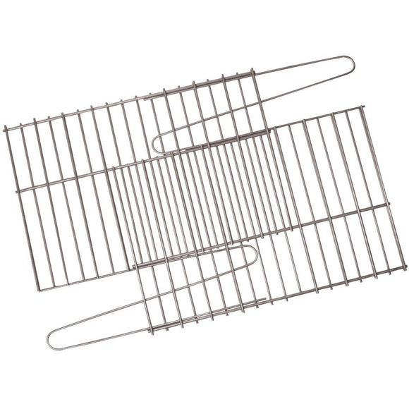 GrillPro 17 In. to 25 In. W. x 11 In. to 14 In. D. Porcelain-Coated Steel Universal Adjustable Rock Grill Grate