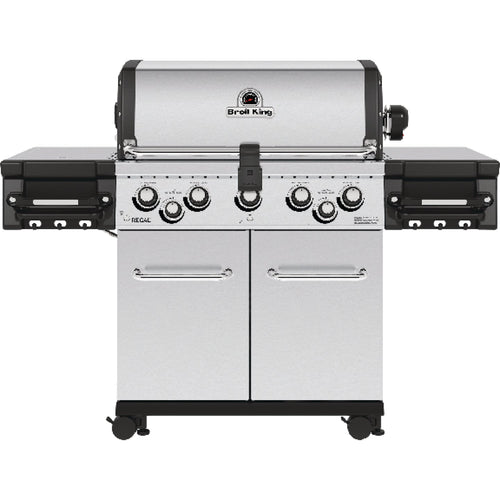 Broil King Regal S590 5-Burner Stainless Steel 55,000-BTU LP Gas Grill with 10,000-BTU Side -Burner