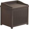 Suncast Java Resin Wicker Storage Bench