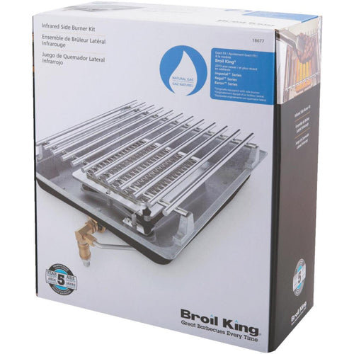 Broil King IR 10,000 BTU Stainless Steel Propane Gas Insert Side Burner