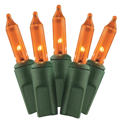 J Hofert Amber 100-Bulb Mini Incandescent Light Set