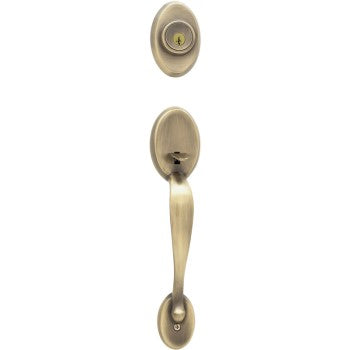 Kwikset 98001-389 SmartKey Exterior Chelsea Handleset