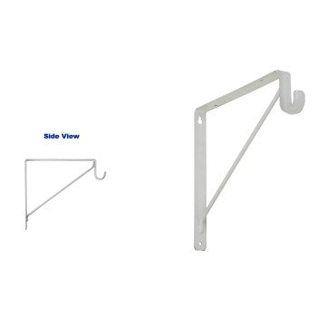 National S822-094 Shelf and Rod Bracket, White