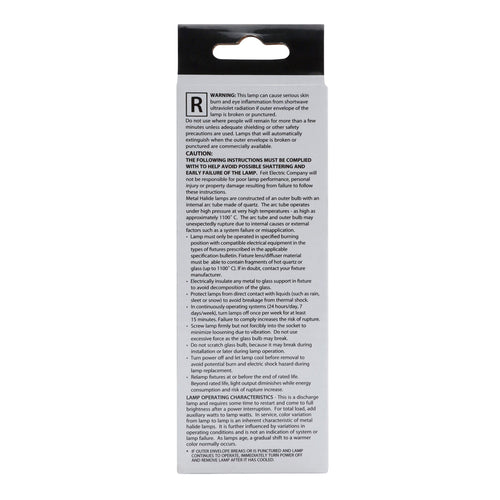 Feit Electric 100W Cool White (4000K) ED17 Shape E26 Medium Base Clear Metal Halide High Intensity Discharge HID Light Bulb