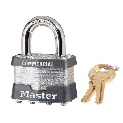 Master Lock 1-5/16 in. H x 1-3/4 in. W Steel Pin Tumbler Padlock 1 pk Keyed (1-5/16 x 1-3/4)