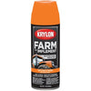 Krylon K01954000 Farm & Implement Spray Paint, New Kubota Orange ~ 12 oz Aerosol