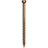 GRK Fasteners THS Trim Screw, Brass Color ~ #8 x 2 1/2