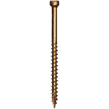 GRK Fasteners THS Trim Screw, Brass Color ~ #8 x 2 1/2