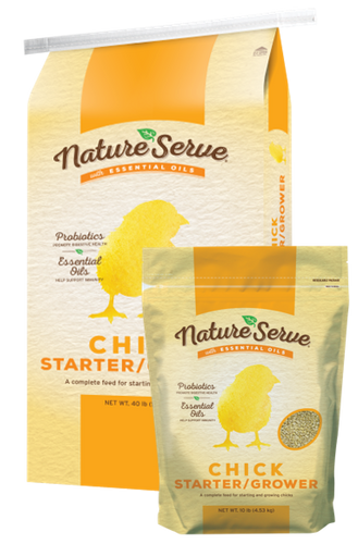 NatureServe Non-Medicated Chick Starter and Grower Feed (10 LB)