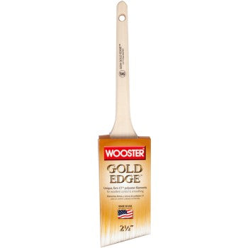 Wooster 0052340024 Gold Edge Thin Angle Sash Brush, 2-1/2