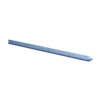 Erico Grounding Rod, 1/2 in Dia x 6 ft L, Steel, Galvanized (1/2 x 6')