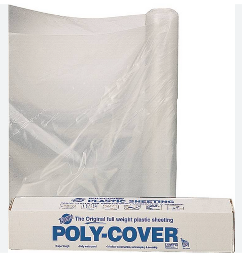 Orgill Poly 6X16-C Poly Film 6 Mil Plastic Clear (16 ft x 100 ft)