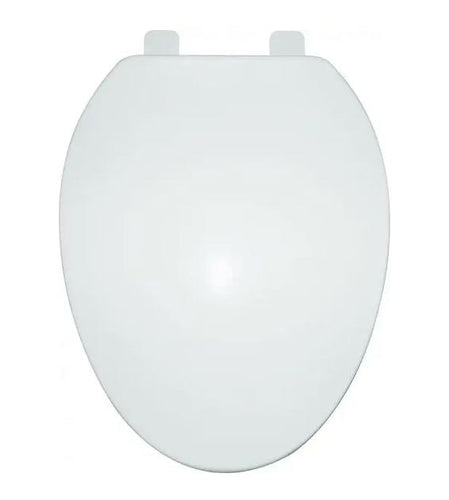 ProSource Toilet Seat Elongated Polypropylene Plastic Hinge (19 L 14 W)