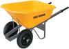 True Temper 6 Cubic Foot Poly Wheelbarrow With Dual Wheels (6 cu. ft.)