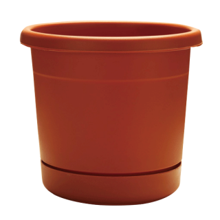 Southern Patio Dynamic Design 8″ Rolled Rim Planter, Terracotta (8, Terracotta)