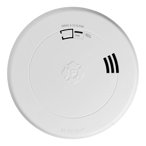 First Alert's SMCO210V 10-Year Sealed Battery Combination Smoke and Carbon Monoxide Alarm with Voice and Location Alerts (1 in H x 5.67 in L x 5.67 in W)