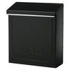 Gibraltar Townhouse Locking Wall Mount Mailbox, Black (Black)