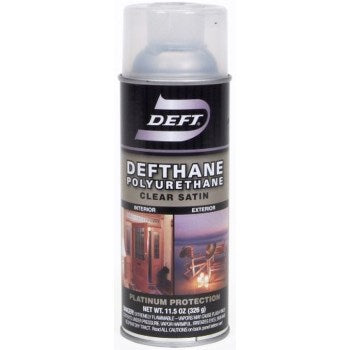 Deft 22613 Interior Polyurethane, Clear Satin ~ 11 oz Cans