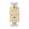 Eaton Cooper Wiring GFCI Receptacle 15A, 125V Ivory