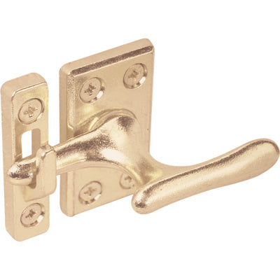 Prime-Line U 9935 - Casement Lock, Brass Painted, 3 Keepers, Screws