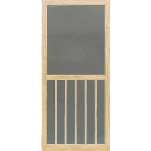 Snavely Screen Door Wood 5-Bar Stainable 32 in W x 80 in H x 1-1/8 in T Nat (32 x 80 x 1-1/8)