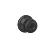 Schlage Georgian Knob Keyed Entry Lock (Matte Black- F51 GEO 622)