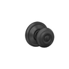 Schlage Georgian Knob Hall & Closet Lock (Matte Black- F10 GEO 622)