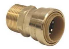 QuickFitting Probite MNPT Straight Male Adapter﻿ (½” x ¾”)