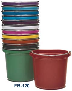 Fortiflex 24 Quart Flat Back Bucket (24 qt Green)