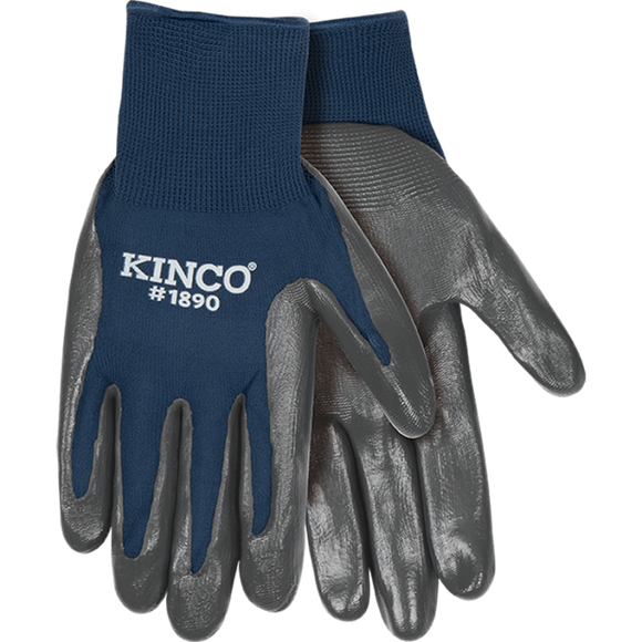 Kinco Polyester Knit Shell & Nitrile Palm