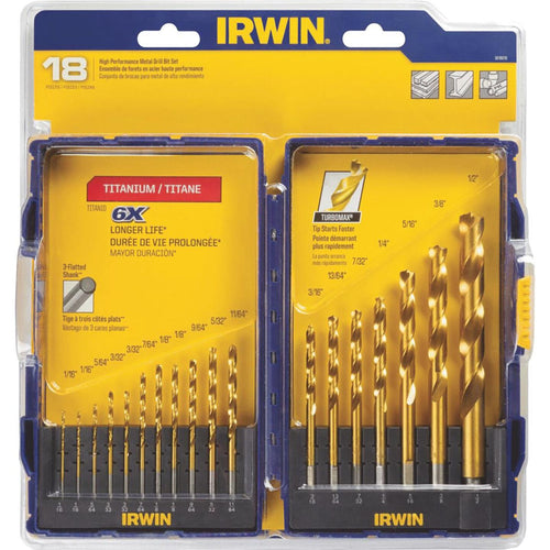 Irwin 18-Piece Titanium SPEEDBOR Turbo Pro Drill Bit Set
