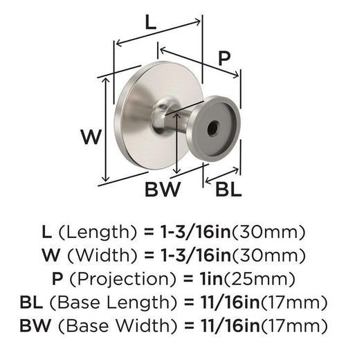 Amerock BP37025G10 Loop Collection Knob
