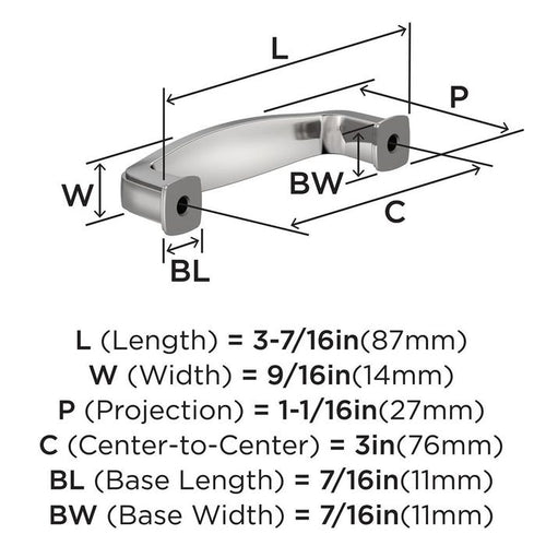 Amerock BP3705026 Franklin Collection Pull