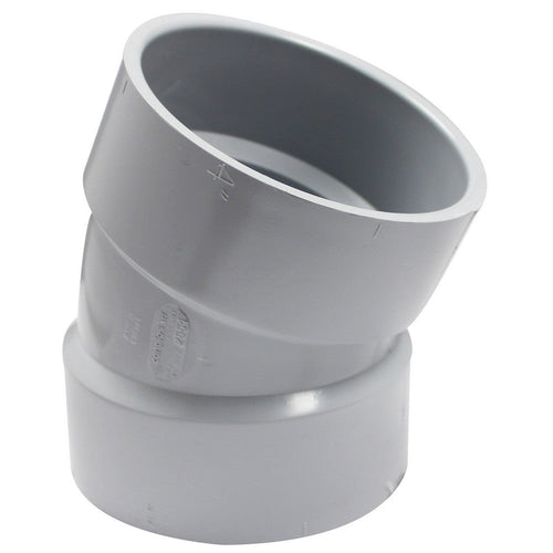 Canplas 22.5 Degree PVC DWV Elbow Hub x Hub