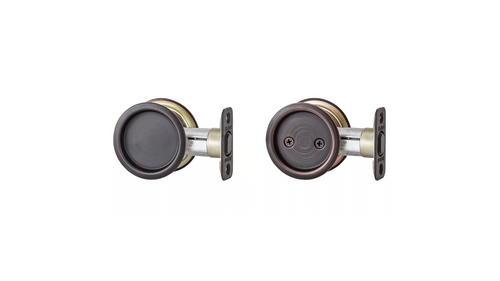 Kwikset 93340 - Round Pocket Door Lock