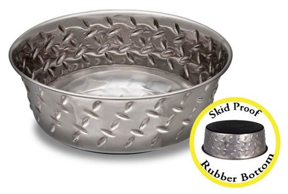 Loving Pets Ruff N' Tuff Diamond Plate Bowl