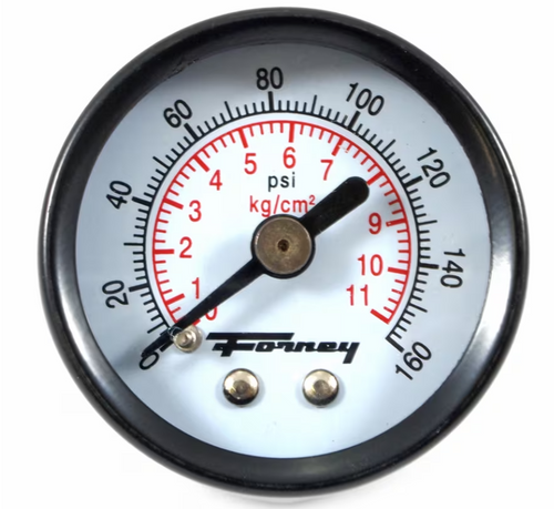 Forney Industries, Inc. Pressure Gauge, 1-1/2 in with 1/8 in NPT