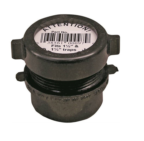 Canplas Trap Pipe Adapter Spigot X FNPT ABS Black SCH 40