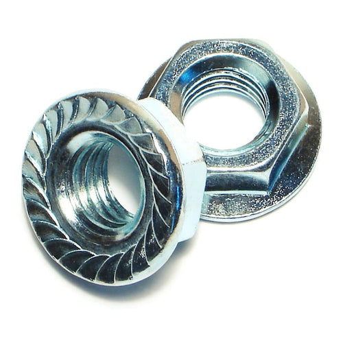 Monster Fastener Zinc Plated Case Hardened Steel Coarse Thread Hex Flange Nuts
