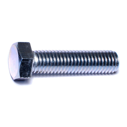 Monster Fastener Zinc Plated Steel Coarse Full Thread Hex Head Tap Bolts