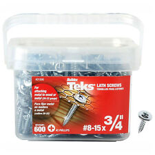 Teks #8-15 x 3/4 in. Philips Pan Head Sharp Point Lath Screw (#8-15 x 3/4)