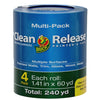 Clean Release® Painter's Tape - Blue, 4 pk, 1.41 in. x 60 yd. (1.41 x 60 yard, Blue)