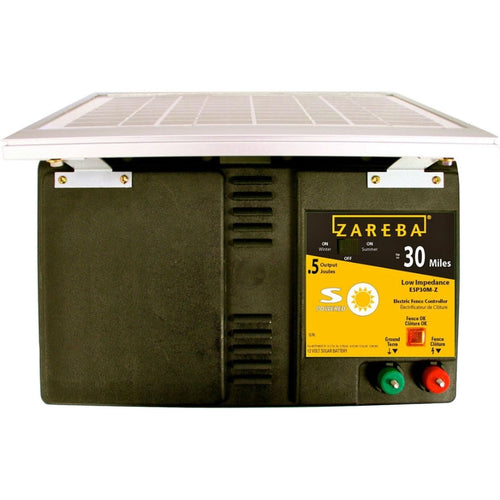 ZAREBA SOLAR LOW IMPEDANCE CHARGER (30 MILE, BLACK)