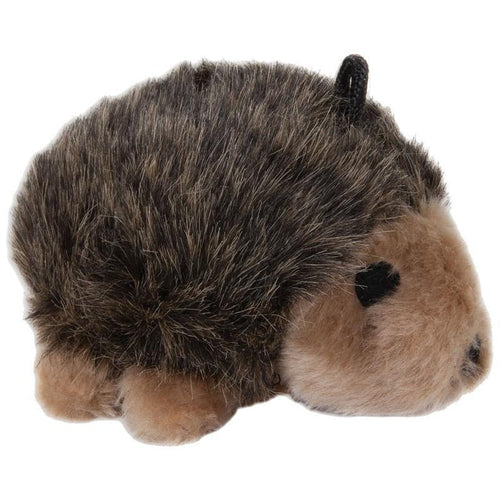 SOFT BITE HEDGEHOG DOG TOY (6.75 INCH, BROWN/TAN)