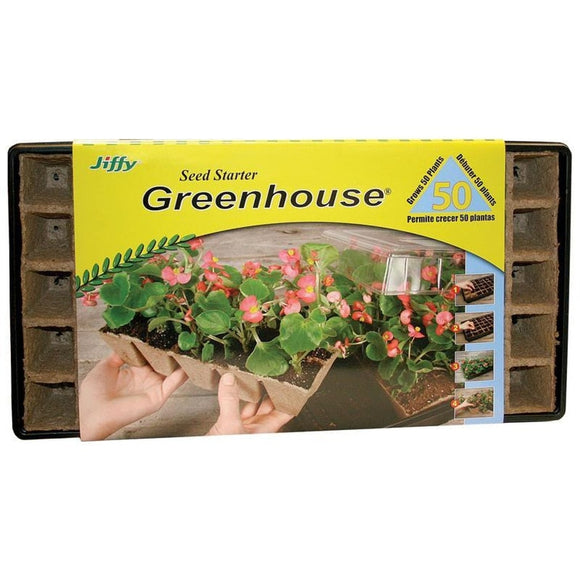 Jiffy Seed Starter Strip N Greenhouse Tray Superthrive (50 Cell)