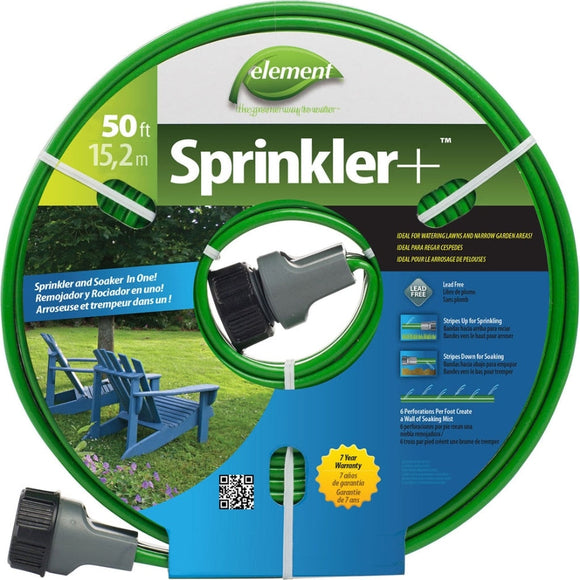 SWAN ELEMENT SPRINKLER & SOAKER HOSE COMBINATION (50 FT, GREEN)