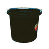 FORTEX FLAT BACK BUCKET (24 QUART, BLACK)